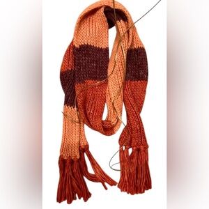 HANDMADE STRIPED CROCHET KNIT SCARF